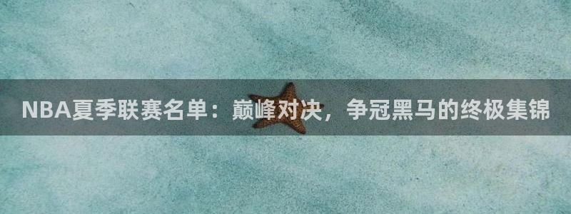 NBA夏季联赛名单：巅峰对决，争冠黑马的终极集锦