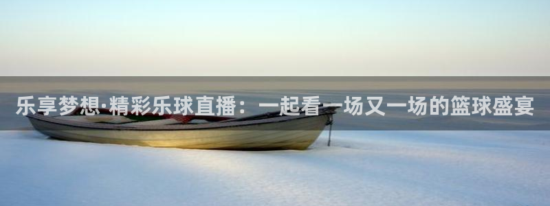 乐享梦想·精彩乐球直播：一起看一场又一场的篮球盛宴