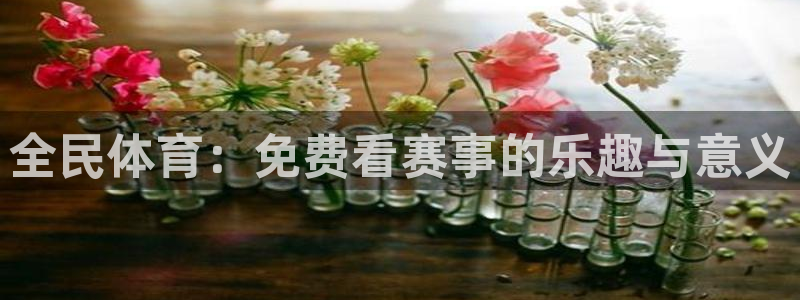 全民体育：免费看赛事的乐趣与意义