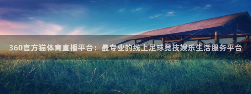 360官方猫体育直播平台：最专业的线上足球竞技娱乐生活服务平台